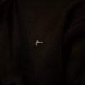 ël-Peace brooch in brushed silver
