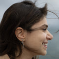 ël_Lebanese (f) earring in sand-blasted silver