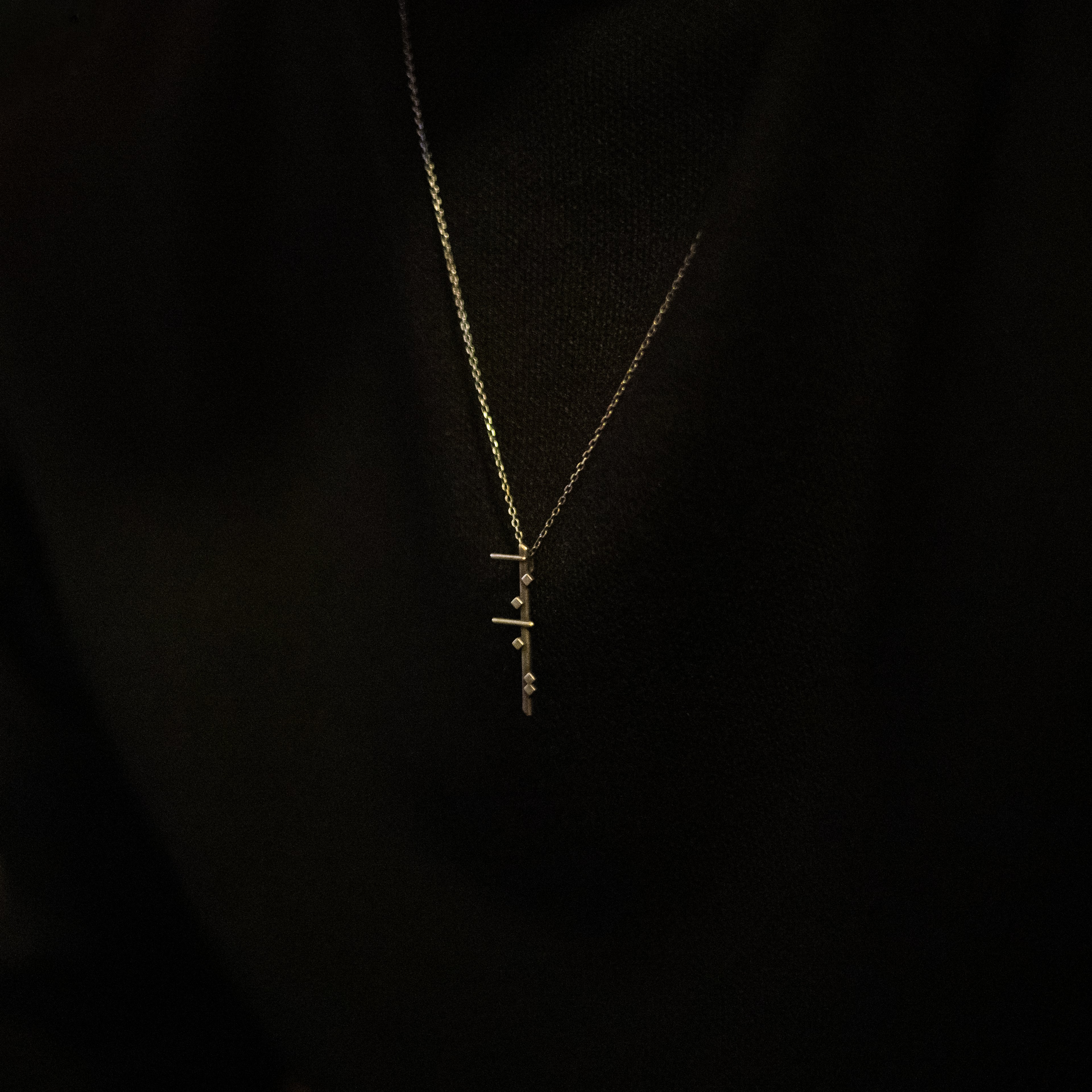 ël_My Lebanon Necklace in Aged Silver